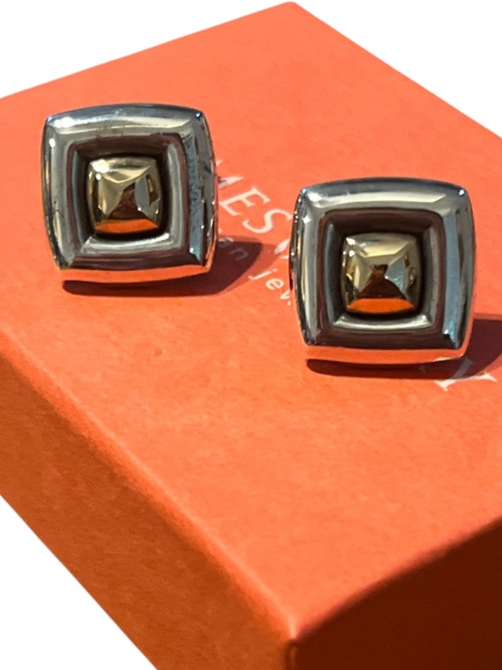 James Avery Gold/silver retired cufflinks